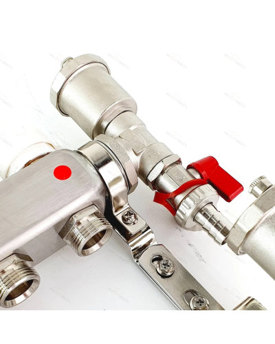 Группа коллекторов без расход. 11 -вых. НЕРЖ. БЕЗ КРАНОВ 1x3/4 ViEiR (2/1шт), VIEIR