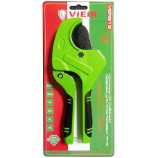 Ножницы ЗЕЛЕНЫЕ со съёмным лезвием для пластиковых труб (VER808) "VIEIR"  (50/10шт)