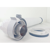 Комплект коаксиальный 60х100-750антиобледенительный с хомутом, фланцеми втулкой