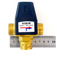 Термостатический смесительный клапан 3/4" (35-60℃, KVS1,5)  "ViEiR" (35/1шт)