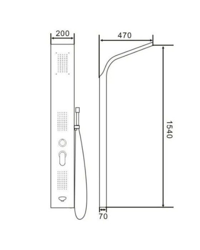 VR25-C Набор для душа (2/1шт), VIEIR