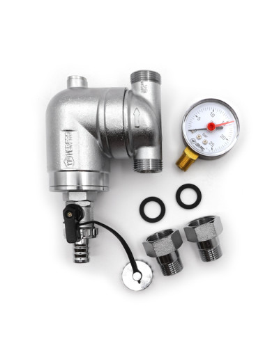 Фильтр поворотный механической очистки с манометром VER-PRO(12/1шт), VIEIR