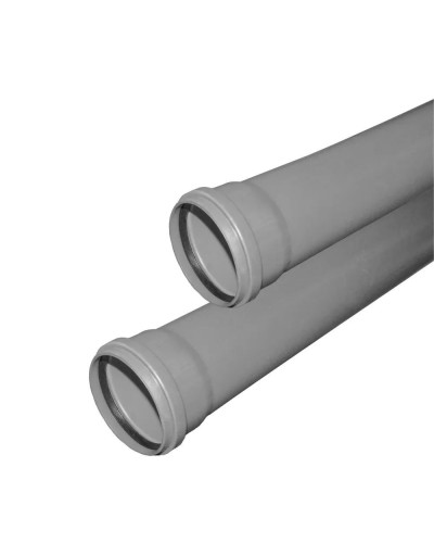 Труба BASE ф 50 с раструбом L=0.25 м, вн.канализ.толщ.ст.1.8 (150) VALFEX, Valfex