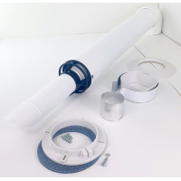 Комплект коаксиальный 60х100-750антиобледенительный с хомутом, фланцеми втулкой