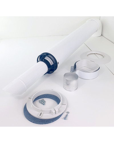 Комплект коаксиальный 60х100-750антиобледенительный с хомутом, фланцеми втулкой, УТДК