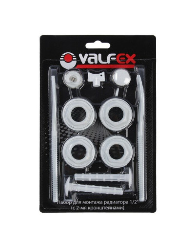 Комплект для монтажа  радиаторов с 2-мя кронштейнами  1/2" VALFEX (40)
