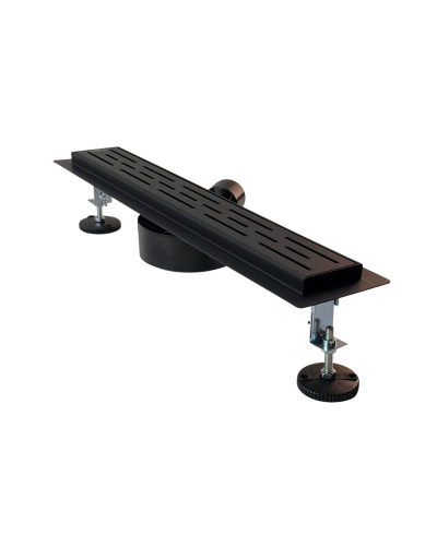 Поворотный душевой трап с сухим затвором, черный - 300 мм (4шт), VIEIR