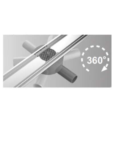 DL70-360 Поворотный душевой трап - 700мм  (4/1шт), VIEIR