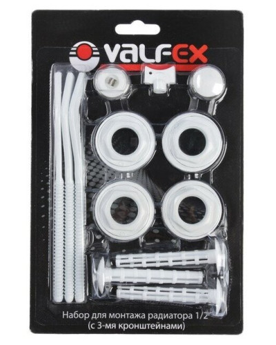 Комплект для монтажа  радиаторов с 3-мя  кронштейнами  1/2" VALFEX (40)