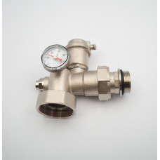 Коллектор для теплого пола 8 контуров (комплект) VIEIR + насосно смесительный узел с насосом + евроконус для коллектора 3/4'-16*2,0