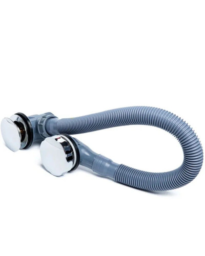 Обвязка для ванны пластмассовый, автоматический с фиксатором(1/20), TIM