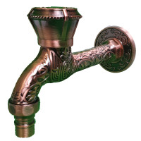 VR323 Кран с носиком (длинный) декор/бронза (50/1шт)