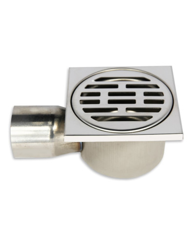 VERA10L Трап угл. с гидрозатвором100*100мм (40/1шт), VIEIR