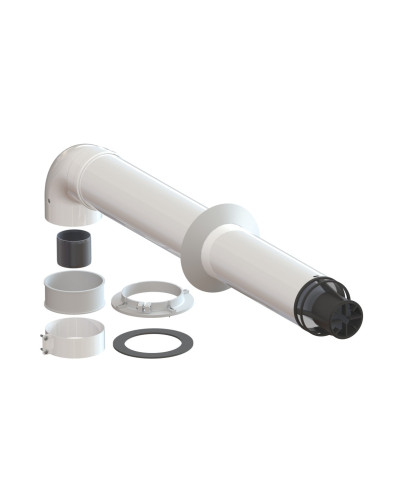 Комплект коаксиальный 60х100-850 схомутом, фланцем и втулкой, УТДК