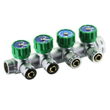 VER404 Коллектор регу. с еврок.3/4"-16-4 вых.(25/1шт)