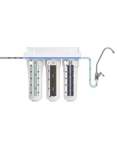 Фильтр 3-ой 1 магистральный  АКВАСТИЛЬ (4шт)     PP+UDF+CTO, VIEIR