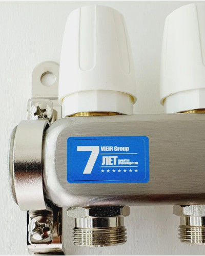 VR115-07А Колл. БЕЗ РАС. БЕЗ КРАН.7-вых.НЕРЖ.(5/1шт), VIEIR