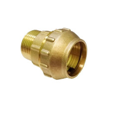VER370 Муфта для трубы ПНД S25 x 3/4"M (100/10шт)