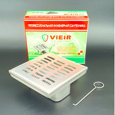 VER15A Трап с сух. затвором150*150мм НЕРЖ.(20/1шт)