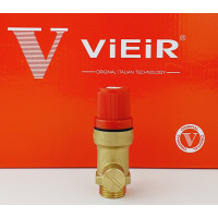VR11FMK-3 3BAR    Предохранительный  клапан 1/2"гх1/2"ш красный VR11KFM-3 "ViEiR" (100/10шт)