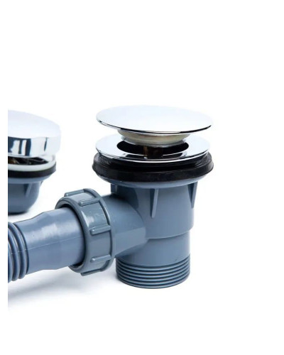 Обвязка для ванны пластмассовый, автоматический с фиксатором(1/20), TIM