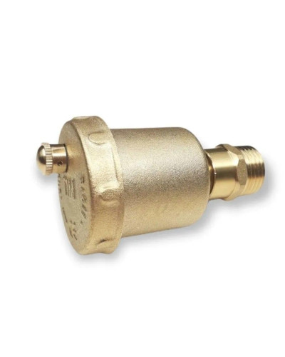 Авто-воздухоотводчик прямого с отсек.клапаном,латунь 1/2, TIM