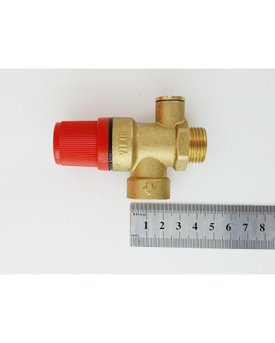 VR11FMK-3 3BAR    Предохранительный  клапан 1/2гх1/2ш красный VR11KFM-3 ViEiR (100/10шт), VIEIR