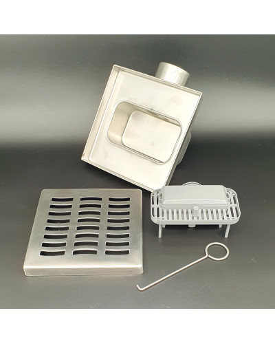 VER15A Трап с сух. затвором150*150мм НЕРЖ.(20/1шт), VIEIR