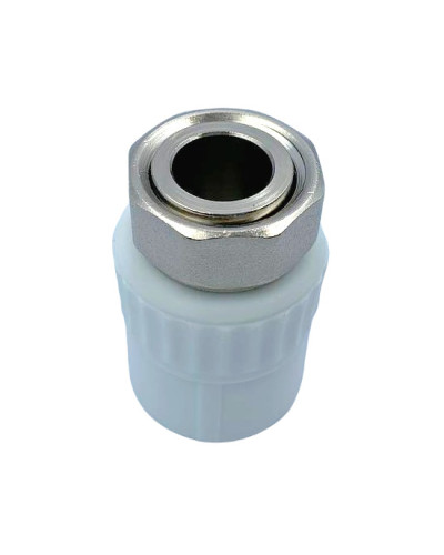 Муфта комбинированная с накидной гайкой 20 х 1/2F ViEiR (360/30шт), VIEIR