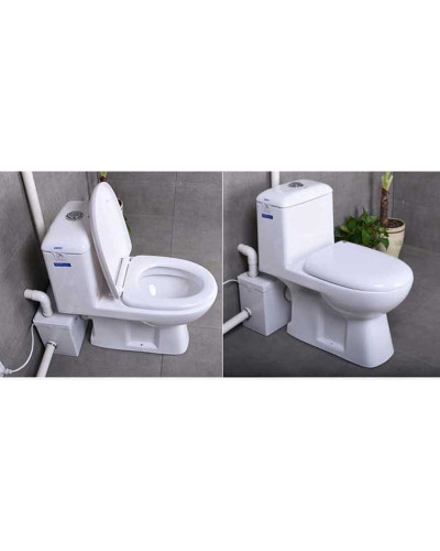 Санитарный насос для отвода из унитаза, раковины и душ (ванны) 600Вт до 6.4м, до 140л/мин(1/3), TIM