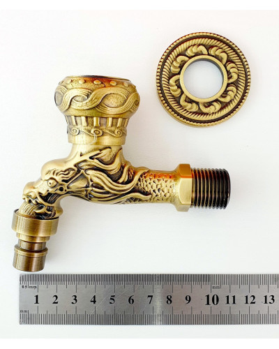 Кран с носиком ретро (короткий) декор/бронза ViEiR (50/1шт), VIEIR