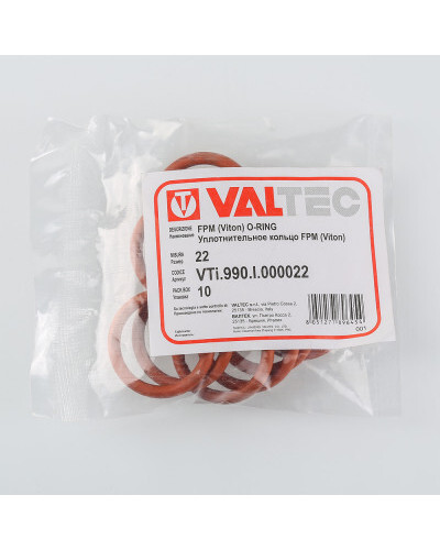 Витоновые (FPM) уплотнительные кольца для фитингов из нержавеющей стали 15* (50шт), VIEIR