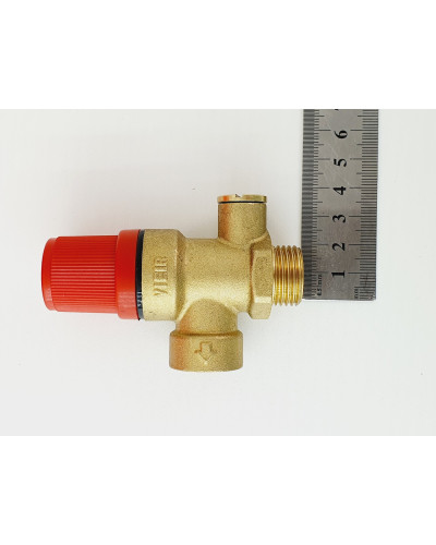 VR11FMK-3 3BAR    Предохранительный  клапан 1/2гх1/2ш красный VR11KFM-3 ViEiR (100/10шт), VIEIR