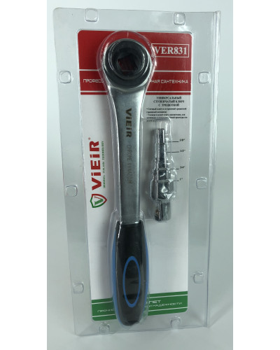 VER831 Универсальный ступенчатый ключ с трещоткой(20/1шт), VIEIR