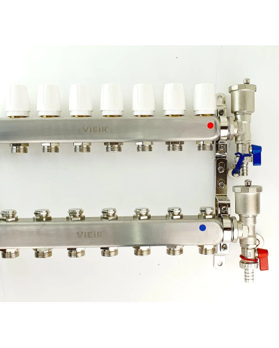 VR115-07А Колл. БЕЗ РАС. БЕЗ КРАН.7-вых.НЕРЖ.(5/1шт), VIEIR
