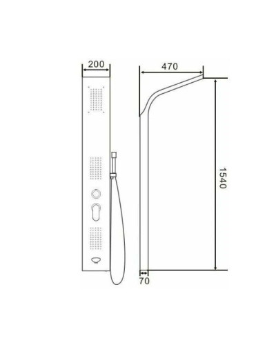 VR25-F Набор для душа (2/1шт), VIEIR