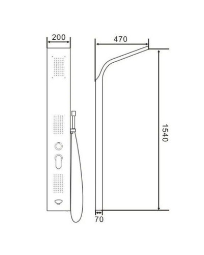 VR25-S Набор для душа (2/1шт), VIEIR