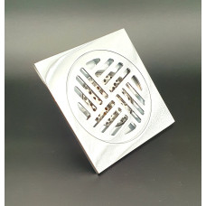 Трап угловой с сухим затвором150*150 мм ЛАТУНЬ  "VIEIR" (40шт)