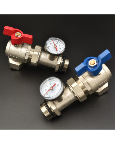 VR1105 Кран шаровой с полусгоном УГЛОВОЙ 1 (20/1пара), VIEIR