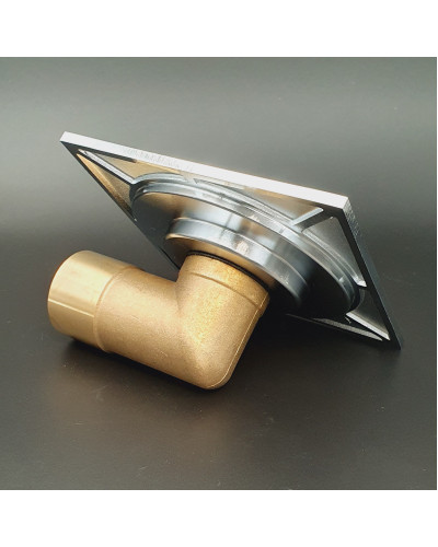 Трап угловой с сухим затвором150*150 мм ЛАТУНЬ  VIEIR (40шт), VIEIR