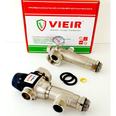 Насосно-смесительный узел для теплого пола 130мм 35-60 °С"ViEiR"(10/1шт)