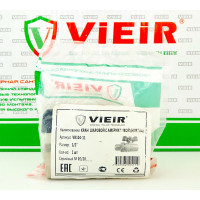 Кран шаровой с американкой 1/2" НИКЕЛЬ "ViEiR"(120/15шт)