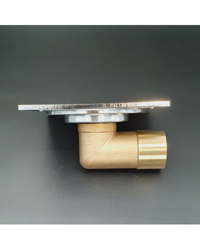 Трап угловой с сухим затвором150*150 мм ЛАТУНЬ  VIEIR (40шт), VIEIR