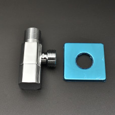 VER36 Угловой кран с отражателем ХРОМ. (120/1шт)