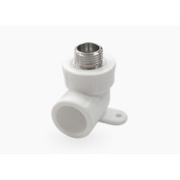 PRO Угол с наружной резьбой (простое крепление) 25х1/2" (60/15) (Valfex) БЕЛЫЙ