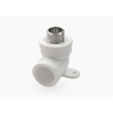 PRO Угол с наружной резьбой (простое крепление) 20х1/2" (80/20) (Valfex) БЕЛЫЙ