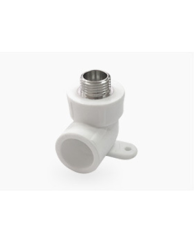 PRO Угол с наружной резьбой (простое крепление) 20х1/2" (80/20) (Valfex) БЕЛЫЙ