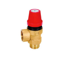 3BAR    Предохранительный  клапан 1/2"гх1/2"ш красный "ViEiR" (100/1шт)