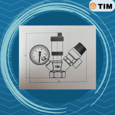 Группа безопасн.для котла,МИНИ ЭКОНОМ,без нак.гайкой 1"-3 бар