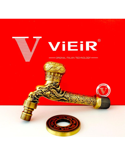 Кран с носиком ретро (длинный) декор/бронза ViEiR (50/1шт), VIEIR